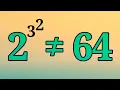 The result will make you think 2 raised to the power 3 raised to the power 2 equals Exponents