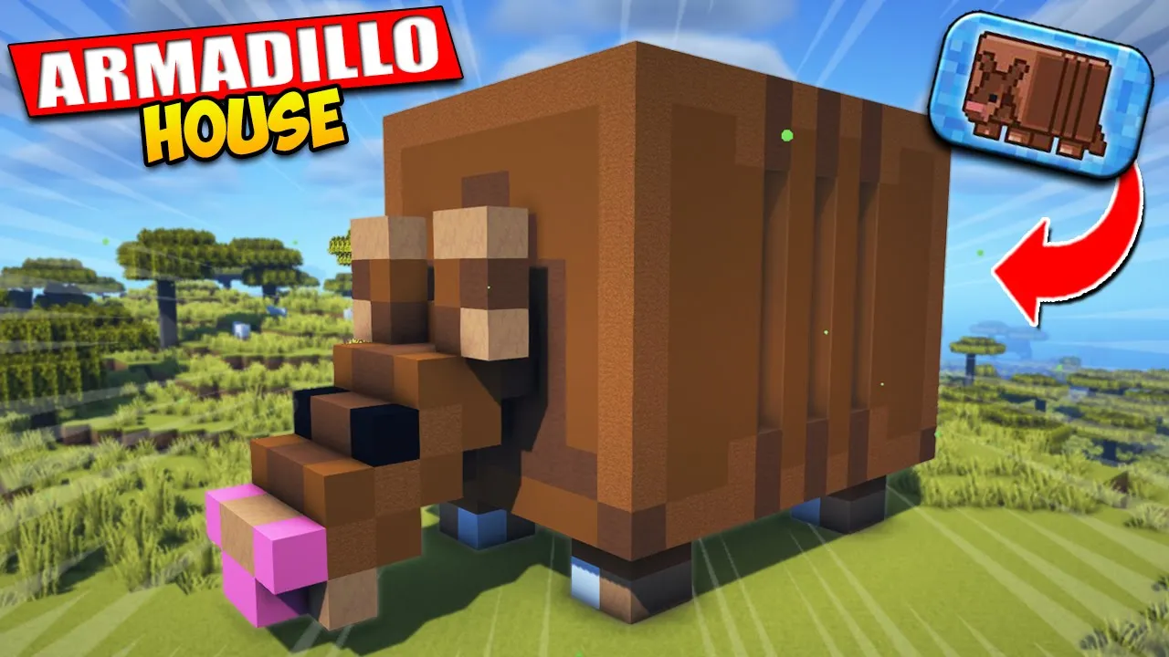 Minecraft Armadillo House Tutorial ???? Mob Vote 2023