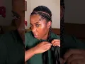 Straight back feed in cornrow braids with extensions for you