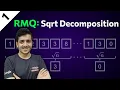 Range Minimum Query RMQ Sqrt Decomposition Implementation