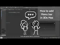 How to add menu bar in 3ds Max Customize user interface