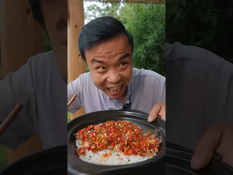 猜猜白毛一共鸟语了几次 #food #吃播 #mukbang