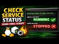 Script - How to write script to check status of service