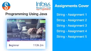 Infosys Springboard Lex Assignment Answers String Programming Using Java