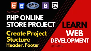 Create Project Structure Header Footer Files Structure PHP Online Store Project