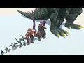 Download Lagu GODZILLA EVOLUTION SIZE COMPARISON VS ALL DINOSAURS ANIMALS SKULLCRAWLER BIOLLANTE REVOLT BATTLE