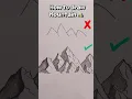 How to Draw Mountains with Pencil