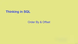 Thinking in SQL - Lecture 6