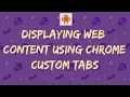 Chrome custom tabs in Android
