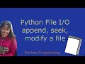 Python File append seek modify a file