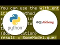 Flask SQLAlchemy query specify column names
