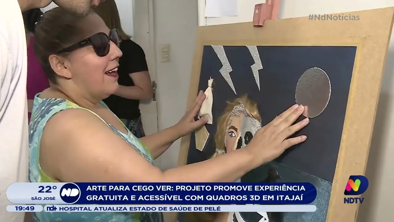 ‘Arte para cego ver’: Projeto promove experiência gratuita e acessível para pessoa com deficiência