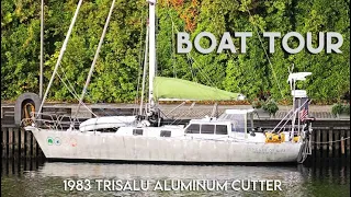 The BOAT TOUR of Our ALUMINUM MONOHULL – Rebuilt 1983 Trisalu 37 Aluminum Cutter (MJ Sailing Ep151)