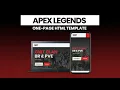 Apex Legends - HTML clan website Template