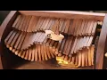 DIY Wooden Hand Crank WaveMaker Music Box Puzzle Model Kit Creative Gift As Home Decor - White Wave