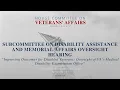Subcommittee on Disability Assistance and Memorial Affairs Oversight Hearing