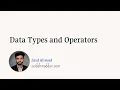 Data Types and Variables in JavaScript JavaScript Tutorial for Beginners Urdu Hindi