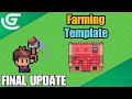 Making Farming game in GDevelop Template in progress Final update