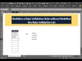 Excel 2016 V17 Change the Data Validation Rule Without Redefine the Data Validation List