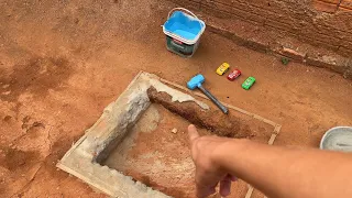 Construí uma piscina pequena no meu quintal 