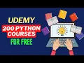 Best Udemy Python Courses 200 Complete Python Courses Now Free on Udemy