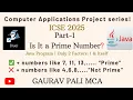 Java Program to Check Prime Number Only Two Factors 1 and Itself Prime Number in Java