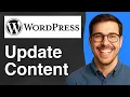 How to Update Content on a Wordpress Website 2025 Easy Guide