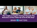 Webinar New Insights on Cognitive Training and Dementia Risk