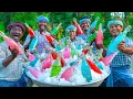 SUMMER COOL DRINK Natural Healthy Juice Making in Village Colorful Summer Refreshing Detox Water