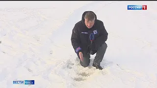 Необычное природное явление зафиксировали на Иртыше