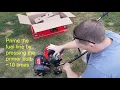 Unbox and How to Assemble and Start a Craftsman Cultivator Tiller 25cc