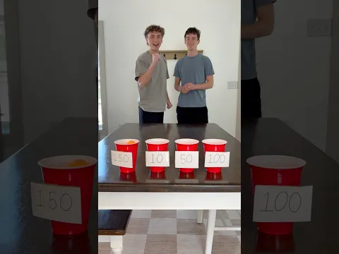 AD Guess the Cup Trick Shot Challenge - Last Piece Wins!