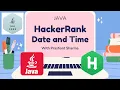 HackerRank Java Date And Time Certification Gold Badge