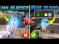 M4 Glacier vs Blue Blood Hit Effect (How I Got Blue Blood in PUBG Mobile) BEST BLOOD Color in PUBG!