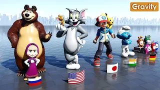 Cartoons From Different Countries | 3D animation