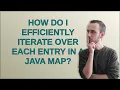 How do I efficiently iterate over each entry in a Java Map