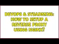 DevOps SysAdmins How to setup a reverse proxy using nginx