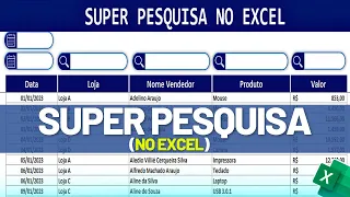 Super PESQUISA no Excel | Pesquisar Textos, Números e Datas com TextBox VBA