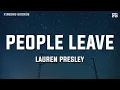 Download Lagu Lauren Presley - People Leave (Lyrics)