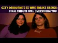 Ozzy Osbourne s Ex Wife Thelma Riley Silent Tribute I never Stopped Loving Him and Praying For Him