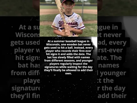 The Baseball Bat Everyone Gets to Sign ⚾✍️