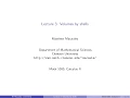 Calculus II Lecture 3 Volume by shells