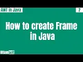 How to create frame in java awt by extending frame class use inheritance in hindi