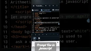 Prompt Used in Javascript