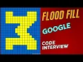 JavaScript Flood Fill Algorithm Tutorial LeetCode 733 DFS Skill Adobe Software Interview