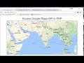 Google map api in part 1 Create google api key