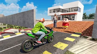 Jack Went to Franklin's House 🏠💥 Indian Theft Auto Simulator 🎉 Indian Bikes Driving 3d 🎮
