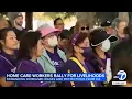 ABC 7 KGO Santa Clara home care workers rally