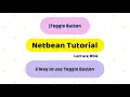 Java netbean tutorials for beginners jToggle Button
