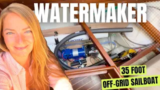 *WATERMAKER INSTALL* on our OFF-GRID 35 FOOT Sailboat | Hallberg Rassy 352 | Sailing Joco EP86